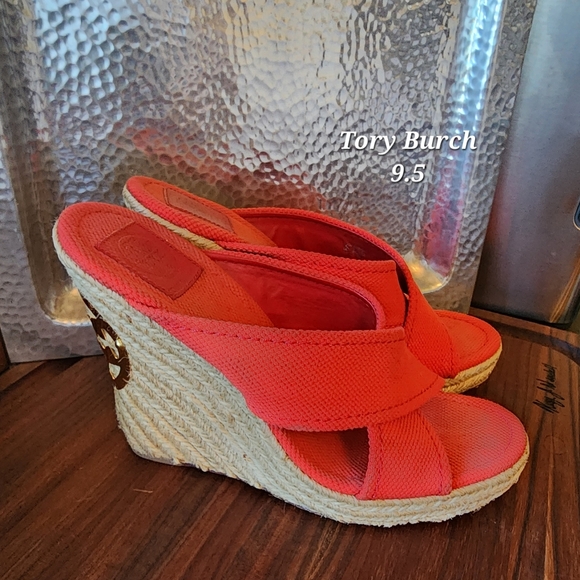 Tory Burch Espadrille Wedge Heels - Picture 1 of 7